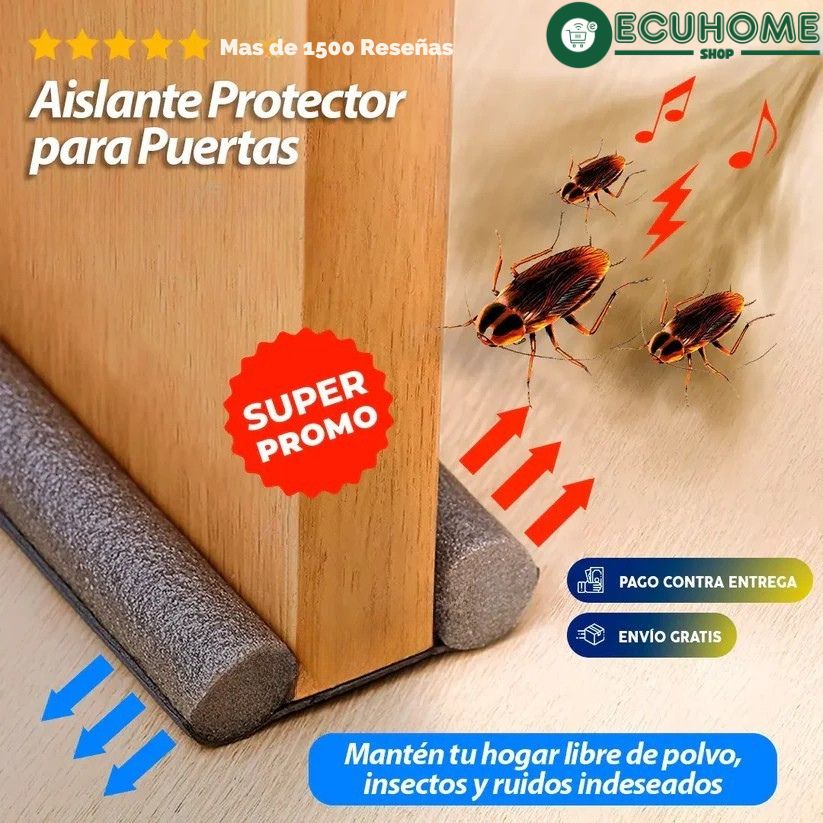 AislaPro™ | Aislante de Ruido e Insectos para Puertas